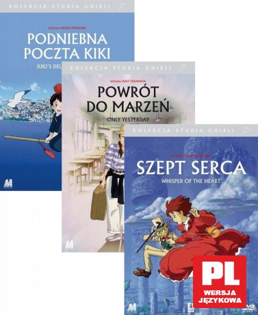 Studio Ghibli: Szept serca / Podniebna poczta Kiki / Powrót do marzeń Pakiet [3DVD]