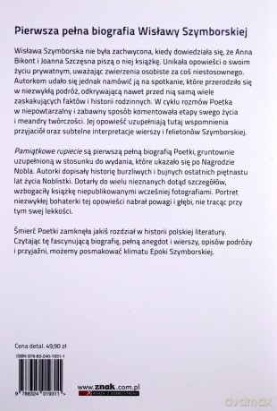 Pamiątkowe rupiecie. Biografia Wisławy Szymborskiej - Joanna Szczęsna, Anna Bikont [KSIĄŻKA]