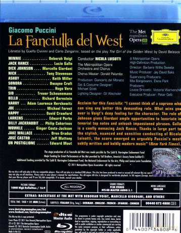 Metropolitan Opera: Puccini:La Fanciulla Del West [Blu-Ray]
