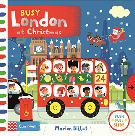 Busy London at Christmas (Busy Books) - Marion Billet [KSIĄŻKA]