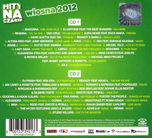 Hity Na Czasie 2012 (digipack) [2CD]