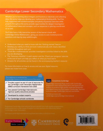 Cambridge Lower Secondary Mathematics Learner's Book 7 with Digital Access (1 Year) (Cambridge Lower Secondary Maths) - Lynn Byrd [KSIĄŻKA]