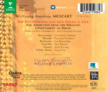 Schafer/Petibon/Bostridge/Laf: Moza:Entfuhrung Aus Dem Serail [2CD]