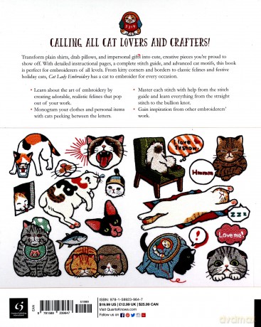 Cat Lady Embroidery: 380 Ways to Stitch a Cat [KSIĄŻKA]