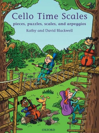 Cello Time Scales: Pieces, puzzles, scales, and arpeggios - Kathy Blackwell [KSIĄŻKA]