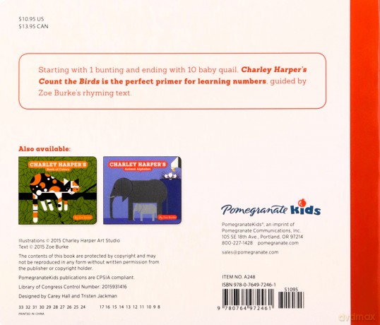 Charley Harper's Count the Birds (Charley Harper Board Books) - Zoe Burke [KSIĄŻKA]