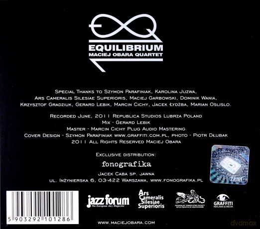 Obara Special Quartet: Equilibrium (digipack) [CD]