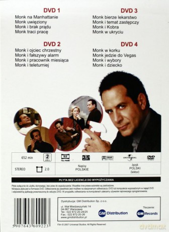 Monk sezon 3 [BOX] [4DVD]