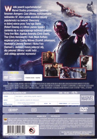 Avengers: Czas Ultrona [DVD]