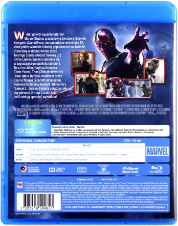 Avengers: Czas Ultrona [Blu-Ray]
