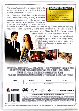 Wyznania zakupoholiczki (Filmowe przeboje) [DVD]