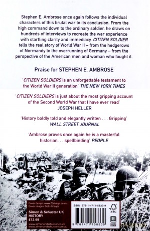 Citizen Soldiers: From The Normandy Beaches To The Surrender Of Germany - Stephen E. Ambrose [KSIĄŻKA]