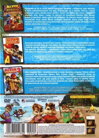 Alvin i Wiewiórki Trylogia [BOX] [3DVD]