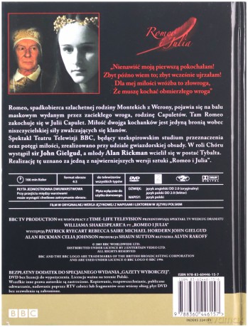 Spektakl Teatru TV: Romeo i Julia (BBC) (booklet) [DVD]