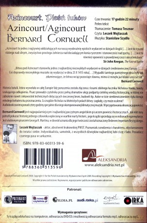 Pieśn Łuków Azincourt - Bernard Cornwell [audiobook] [CD]