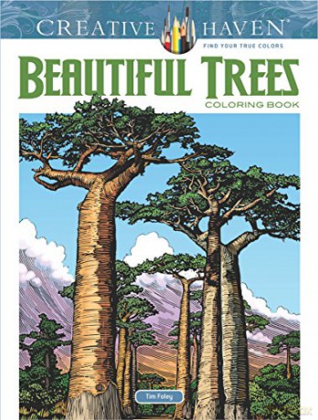 Creative Haven Beautiful Trees Coloring Book - Tim Foley [KSIĄŻKA]