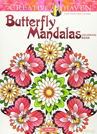 Creative Haven Butterfly Mandalas Coloring Book - Dianne Gaspas-Ettl [KSIĄŻKA]