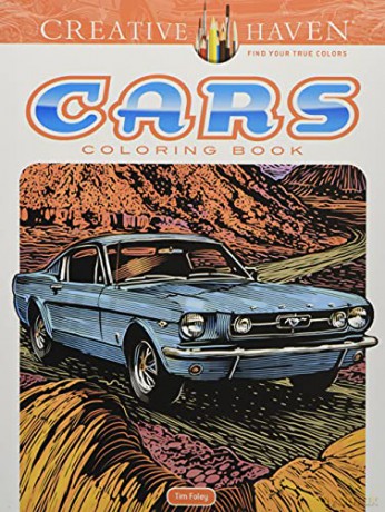 Creative Haven Cars Coloring Book - Tim Foley [KSIĄŻKA]
