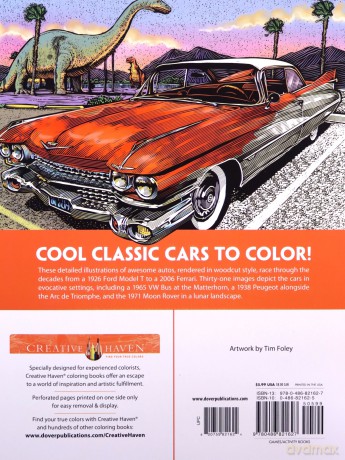Creative Haven Cars Coloring Book - Tim Foley [KSIĄŻKA]