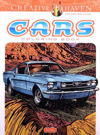 Creative Haven Cars Coloring Book - Tim Foley [KSIĄŻKA]