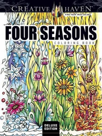 Creative Haven Deluxe Edition Four Seasons Coloring Book - Miryam Adatto [KSIĄŻKA]