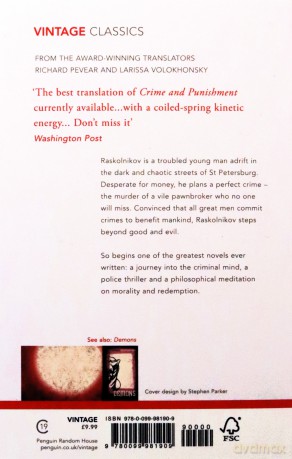Crime and Punishment A Novel in Six Parts with Epilogue - F. M. Dostoevsky [KSIĄŻKA]