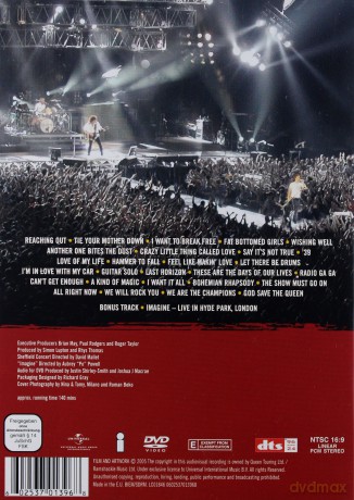 Paul Rodgers Queen: Return Of The Champions [DVD]