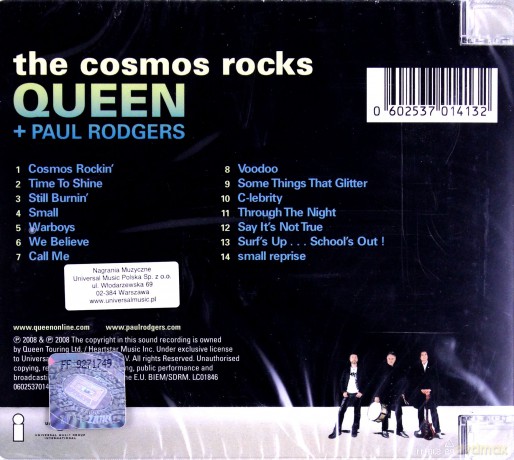 Paul Rodgers Queen: The Cosmos Rocks [CD]