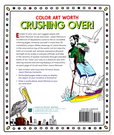 Crush and Color: Jason Momoa: A Coloring Book of Fantasies with an Epic Dreamboat (Crush + Color) - Maurizio Campidelli [KSIĄŻKA]