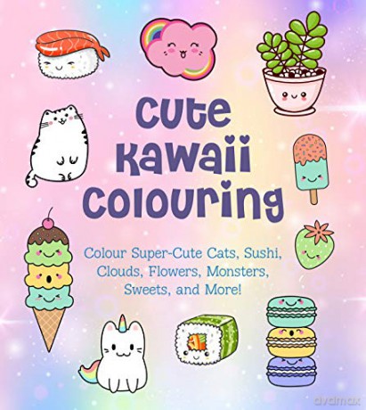 Cute Kawaii Colouring: Colour Super-Cute Cats, Sushi, Clouds, Flowers, Monsters, Sweets, and More! (Creative Coloring) - Taylor Vance [KSIĄŻKA]