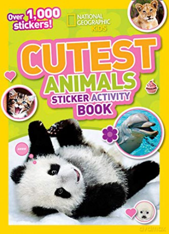 Cutest Animals Sticker Activity Book: Over 1,000 stickers! [KSIĄŻKA]