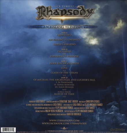 Luca Turillis Rhapsody: Ascending To Infinity (180 gramm) [2xWinyl]