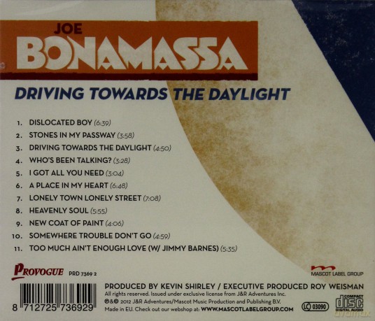 Joe Bonamassa: Driving Towards The Daylight [CD]