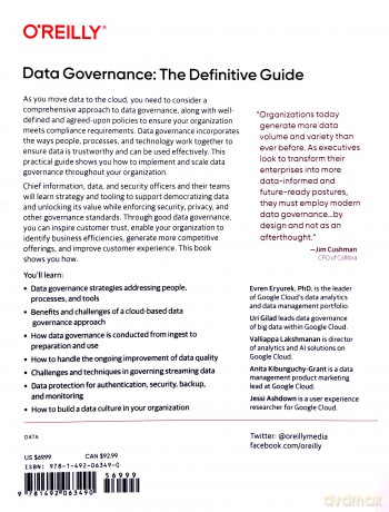 Data Governance: The Definitive Guide: People, Processes, and Tools to Operationalize Data Trustworthiness - Evren Eryurek [KSIĄŻKA]