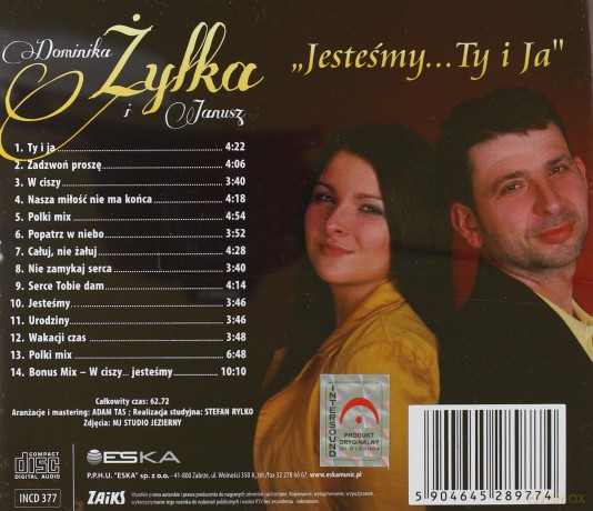 Dominika i Janusz Żyłka: Jesteśmy ... Ty i Ja [CD]