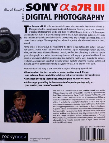 David Busch's Sony Alpha A7R III (The David Busch Camera Guide) - David Busch [KSIĄŻKA]