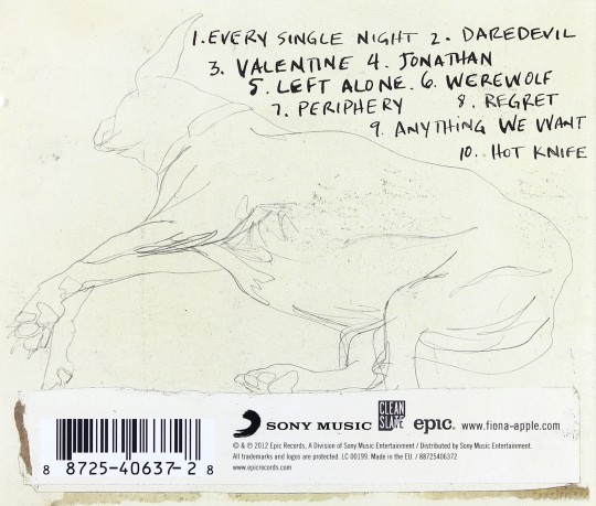 Fiona Apple: The Idler Wheel Is Wiser Than The Driver Of The Screw And Whipping Cords Will Serve You More Than Ropes Will Ever Do [CD]