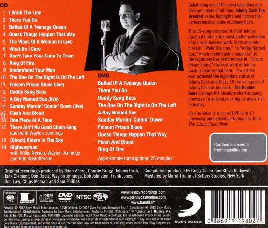 Johnny Cash: The Greatest (Deluxe) [CD]+[DVD]