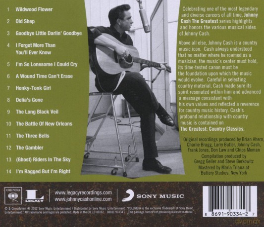 Johnny Cash: The Greatest: Country Songs [CD]