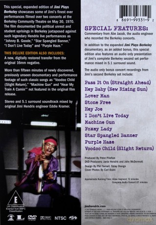 Jimi Hendrix: Jimi Plays Berkeley [DVD]