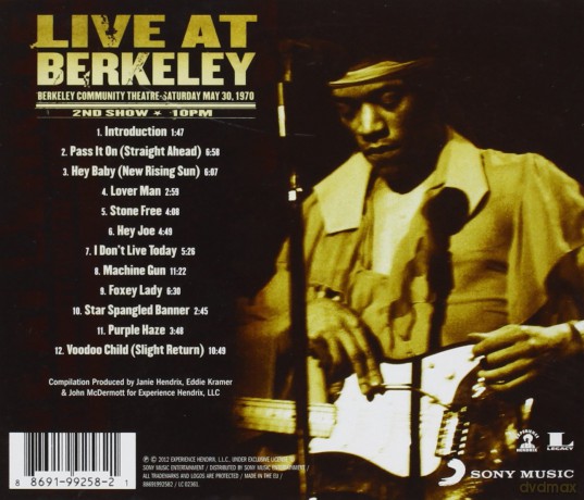 Jimi Hendrix. The Experience: Live At Berkeley [CD]