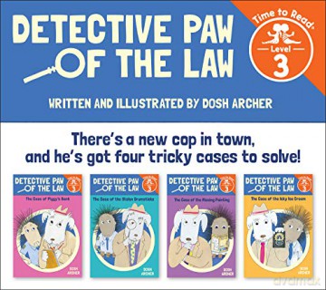Detective Paw of the Law Set (Detective Paw of the Law: Time to Read, Level 3) - Dosh Archer [KSIĄŻKA]