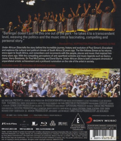 Paul Simon: Under African Skies (Graceland 25th Anniversary Film) [Blu-Ray]