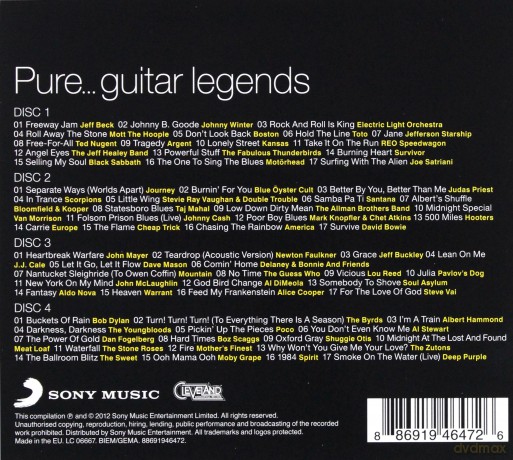 Pure... Guitar Legends [4CD]