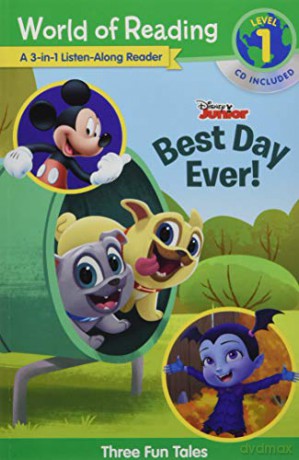 Disney Jr.'s Best Day Ever!: 3-In-1 Listen-Along Reader (World of Reading) - Disney Book Group [KSIĄŻKA]