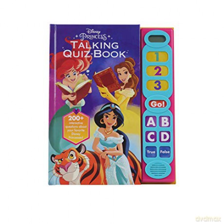 Disney Princess Cinderella, Belle, Mulan, and More! - Talking Quiz Sound Book - Over 200 Interactive Questions! - PI Kids (Play-A-Sound) [KSIĄŻKA]