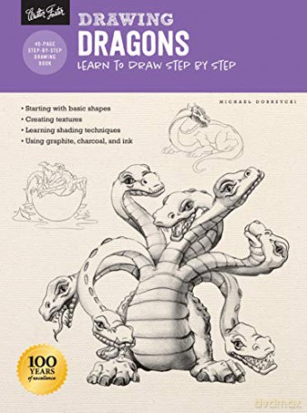 Drawing: Dragons: Learn to draw step - Michael Dobrzycki [KSIĄŻKA]