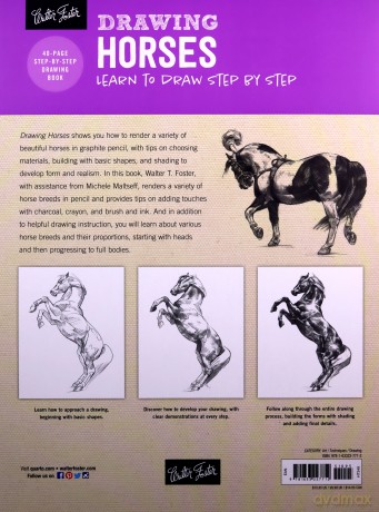 Drawing: Horses: Learn to draw step - Walter Foster [KSIĄŻKA]
