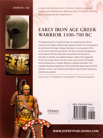 Early Iron Age Greek Warrior 1100-700 BC - Raffaele D'Amato [KSIĄŻKA]