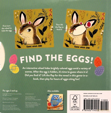 Eggs Are Everywhere: (Baby's First Easter Board Book, Easter Egg Hunt Book, Lift the Flap Book for Easter Basket) - Chronicle Books [KSIĄŻKA]